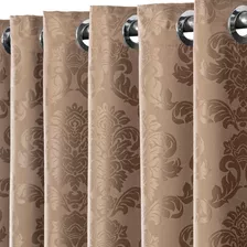 Cortina Tecido Jacquard Para Quarto Ou Sala 1,40 X 1,70