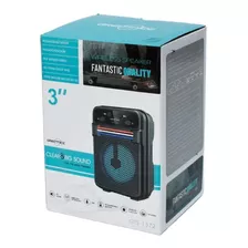 Alto-falante Sem Fio 3 Gts-1372 Rádio Bluetooth Usb Recarregável Cor Preto