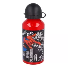 Botella Aluminio Infantil 400 Ml Tapa Spiderman