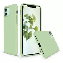 Funda Para iPhone 11, Verde/silicona/delgada/resistente