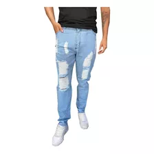 Jean Mom Hombre Con Rotura Oversize Rigido