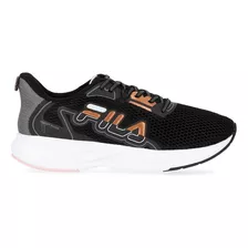 Zapatillas Running Fila Racer Wings Mujer En Negro Y Cobre |