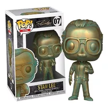 Funko Pop Stan Lee 07 Platinado Colecionável Marvel Avengers