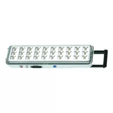 Luz De Emergencia Megalite Le0030 Led Con Batería Recargable 220v Blanca