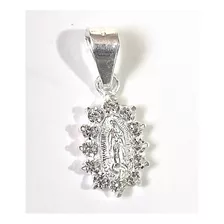 Medalla Virgen De Guadalupe De Plata Con Piedras