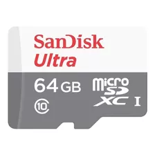 Tarjeta De Memoria Sandisk Sdsquns-064g-gn3ma Ultra Con Adaptador Sd 64gb