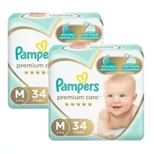 Fralda Pampers Premium Care Kit C/2 Pacote Promoção 