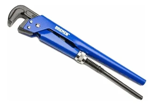 Llave Caño Tipo Sueca Bremen 6679 Stilson 2 1/2 Color Azul