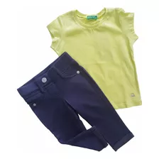 Conjunto Beba Benetton Pantalón Blusa 1 Año 