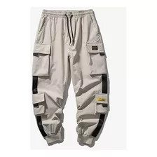 Nova Calça De Carga Hip Hop Joggers Calça Harem Masculina