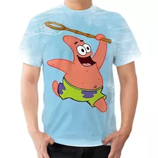 Camisa Camiseta Patrick Estrele Do Mar Bob Esponja