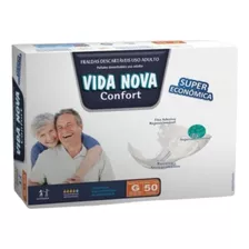 Fralda Vida Nova Geriátrica Pacotão Tamanho G Com 50 Unid