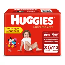 Fralda Huggies Supreme Care Xg 112 U Descartavel Infantil