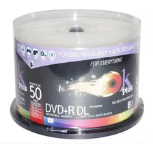 Dvd Virgen Ok Plus Dvd+r Doble Capa Dual Layer 8.5gb Printea