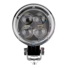 Farol De Milha 4 Led Redondo 12w 12v 24v Jeep Caminhao