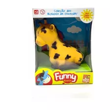 Bonecos Bebe Girafinha Vinil Funny Animals Bee Toys 0642