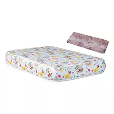 Colchon De Cuna 60x120x13 + Almohada Cuna 48x20x5 Maxiking