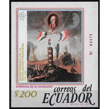 Bicentenario Revolución Francesa - Ecuador - Block Mint
