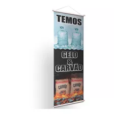 Banner - Gelo + Carvão Impressão De Alta Qualidade