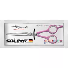 Tesoura Soling 5,5 Fio Navalha - Rosa