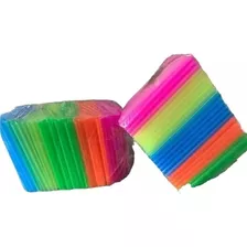 Popote Para Tapioca Colores Neon Bolsa 1 Kg