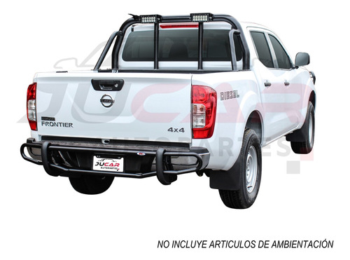 Bumper Burrera Trasera Nissan Np300 Frontier 2016-2020 Foto 2