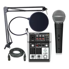 Kit Grabación Behringer Microfono Brazo Antipop Cable Usb