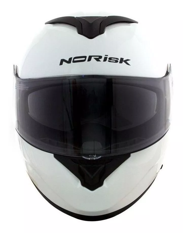 Capacete Para Moto  Escamoteável Norisk  Force  Branco Monocolor Tamanho 60 