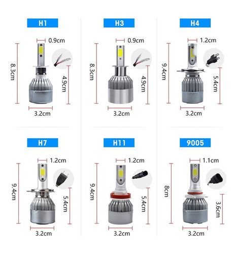 Faro Led C6 Para Todos Los Modelos De La Marca Chevrolet One Foto 9