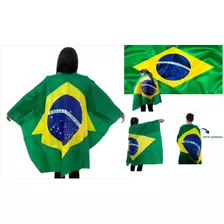 Bandeira Do Brasil Capa De Vestir Tecido Poliéster 150x90cm