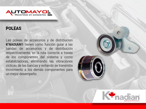 Polea Accesorios Metalica Tipo  V  Van L4 2.4l 89 Foto 5