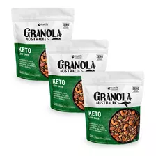 Kit 3 Granola Australia Keto Sem Açúcar Vegano Harts Natural