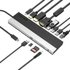 Usb C Hub, Wavlink Estación De Acoplamiento Usb C De Triple 