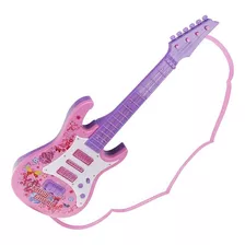 Guitarra Musical Elétrica Infantil Brinquedo Luz E Som Kids