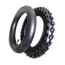 Pneu P/ Mini Moto Cross 2.50-10 C/ Cravos + Câmara Ar Aro 10