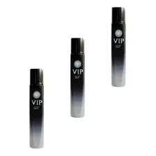 03 Perfumes Silver Fragrancia Scent Vip Alta Fixacao Marcante Especial Touti Seducao Spray 03 Unidades