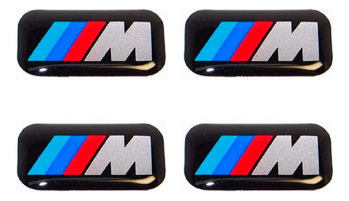 Foto de Set 4 Emblemas M Bmw - Volante Adhesivo 11x19 Mm