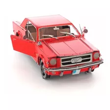 Ford Mustang Rojo 1965 3d Metal Para Armar Fascinations 