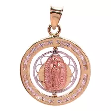Medalla Oro 10k Virgen De Guadalupe Giratoria