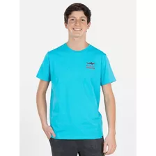 Polera Maui And Sons Classic Shark Juvenil Azul