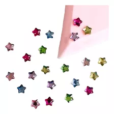 Cristales De Vidrio Estrellas De Colores Deco Nails X30u