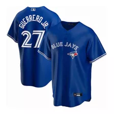 Toronto Blue Jays 27#guerrero Jr Camiseta Azul Local