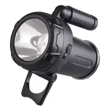 Lanterna Lampião Tocha Foco Led Recarregável De Mão Nautika Lanterna Preto Luz Branco