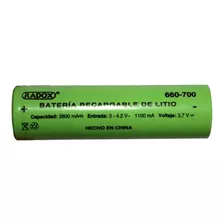 Bateria Recargable Lo-ion De 3.7v A 2600mah Tipo 18650 Pila