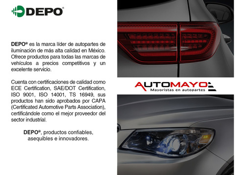 2) Faros Delanteros Depo A1 Audi 2011-2015 Foto 5