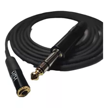 Cabo Extensao P2 Femea X P10 Macho Estereo Fone De Ouvido 5m