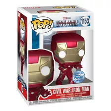 Boneco Funko Pop Marvel Guerra Civil Exclusive Iron Man 1153