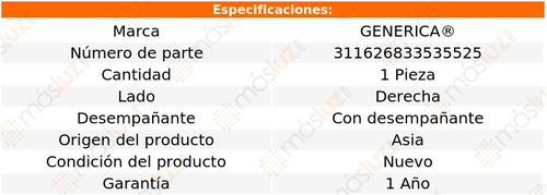 1- Luna Derecha C/desemp Para Kia Rio 2018/2020 Genrica Foto 2