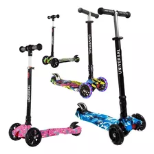 Monopatin Scoot Go 4 Ruedas Con Luces Reforzado Plegable