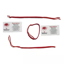 Pulseira Vermelha Tibetana Kit Com Três 